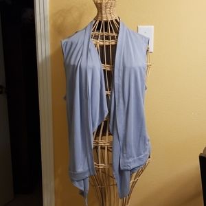 BCBGMAXAZRIA LIGHT BLUE VEST
